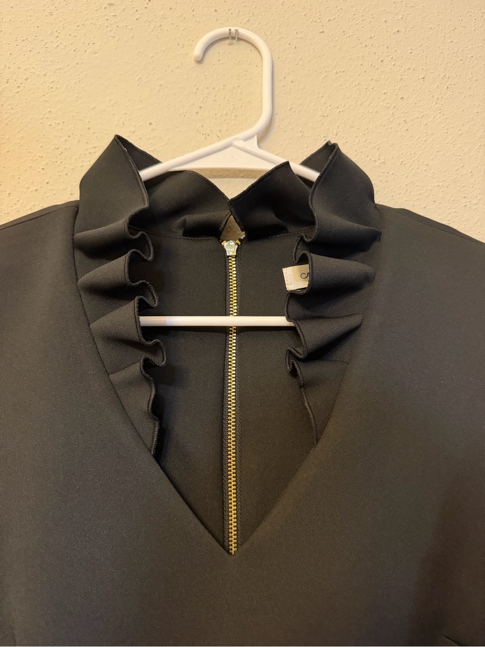 Calvin Klein Ruffle Neck Dress NWT - Picture 3 of 4